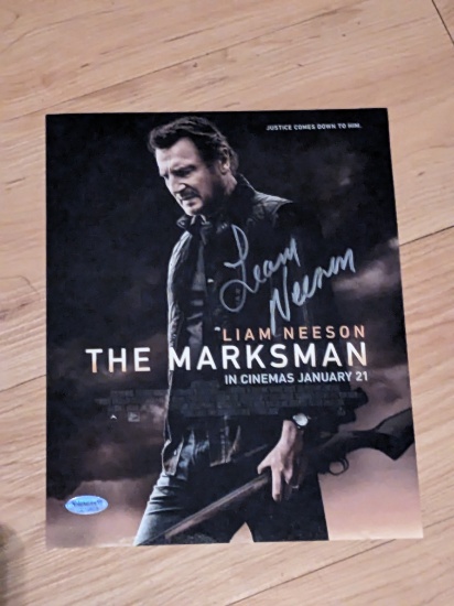 liam Neeson autographed 8x10 photo with coa