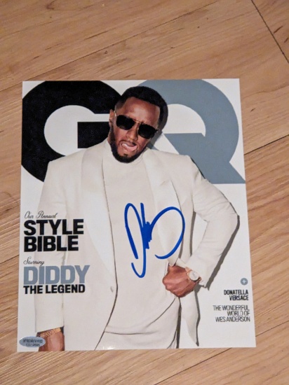 P Diddy autographed 8x10 photo with coa