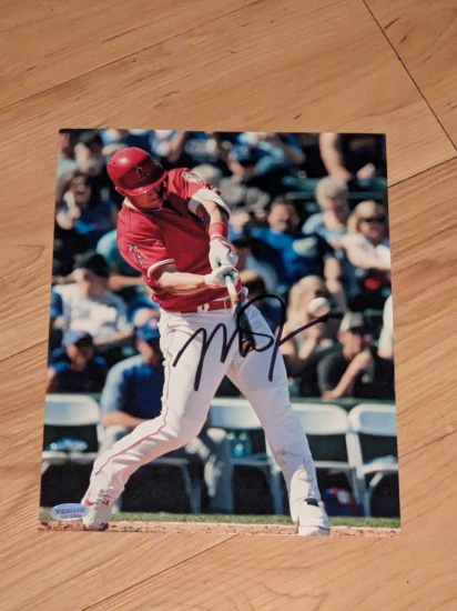 Mike Trout autographed 8x10 photo with coa