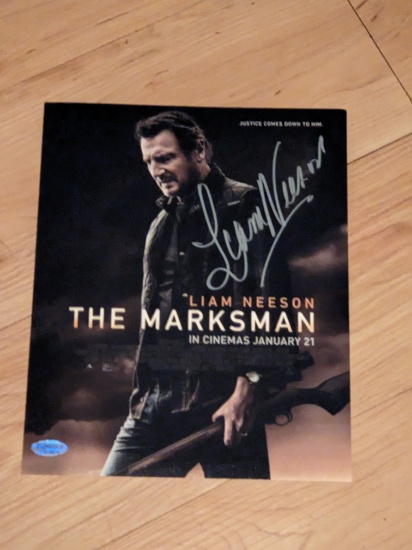 Liam Neeson autographed 8x10 photo with coa