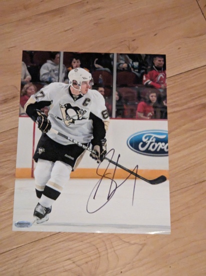 Sidney Crosby autographed 8x10 photo with coa