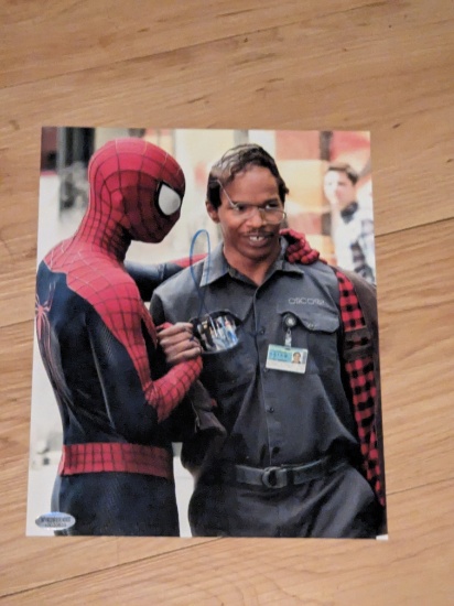 Jamie Fox autographed spiderman 8x10 photo with coa