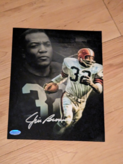 Jim Brown autographed 8x10 photo with coa