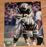 Joe Namath autographed 8x10 photo with coa
