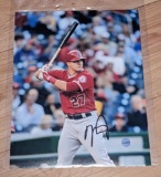 Mike Trout autographed 8x10 photo with coa