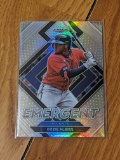 2022 Panini Prizm - Emergent Silver Prizm #E-3 Ozzie Albies