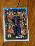 Ronel Blanco - 2024 Topps Holiday #H199 - Blue Metallic Holiday Tree (RC)