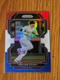 2022 Panini Prizm Red/White/Blue Prizm #4 Trevor Story Colorado Rockies