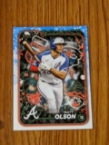 2024 Topps Holiday Matt Olson Blue  #H146 Atlanta Braves