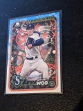 2024 Topps Holiday BRYAN WOO #H193 Baseball Rookie MARINERS RC