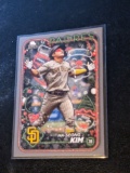 2024 Topps Holiday Baseball Ha-Seong Kim Glitter Parallel Padres #H189