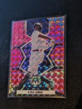 2022 Panini Mosaic #61 Kyle Lewis Mariners Pink Camo Mosaic