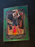 Jonas Valanciunas 2022-23 Panini Prizm Green Prizm #219 Refractor Card Pelicans