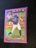 2024 Topps Chrome Brandon Lowe Pink Refractor #286 Rays
