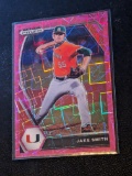 2021 Panini Prizm Draft Picks - Pink Velocity Prizm #PDP171 Jake Smith (RC)