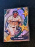 Julio Rodriguez 2025 Topps Series 1 Stars Of MLB Holo Foil Insert Card #SMLB-5