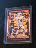 Peyton Manning autographed card w/coa