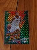 Kawhi Leonard- 23-24 Panini Mosaic #8 Thunder Road green Parallel Insert