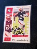 Nick Chubb autographed card w/coa