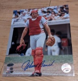 Johnny Bench Signed Photo 8x10 with coa