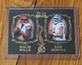 Malik Willis Sam Howell 2022 Wild Card Matte Smoking Guns Insert