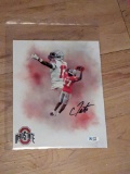 Carnell Tate Signed Autographed 8x10 Photo with coa/witnessed