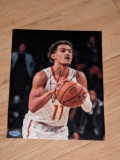 Trae Young autographed 8x10 photo with coa