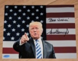 Donald Trump autographed 8x10 photo with coa