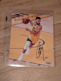 Stephen Curry autographed 8x10 photo with coa