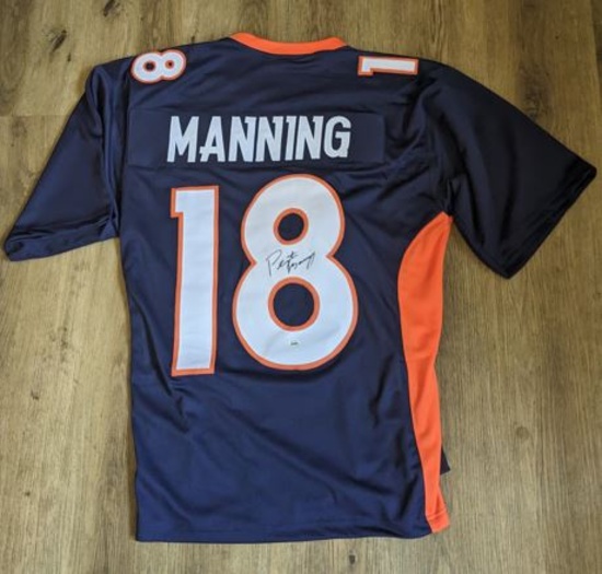Peyton Manning autographed jersey with coa