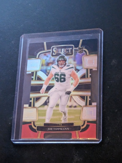 JOE TIPPMANN #78 RC 2023 PANINI SELECT JETS BLACK RED