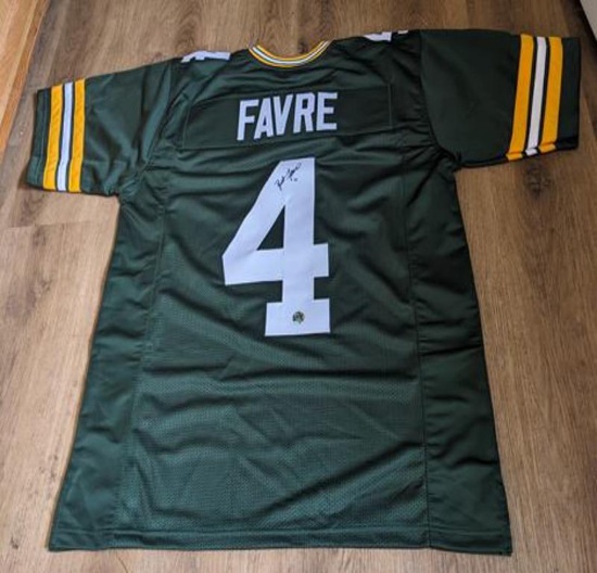 Brett Favre autographed jersey with coa