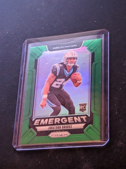 Jonathon Brooks (RC): 2024 Panini Prizm - Emergent Green Prizm #9