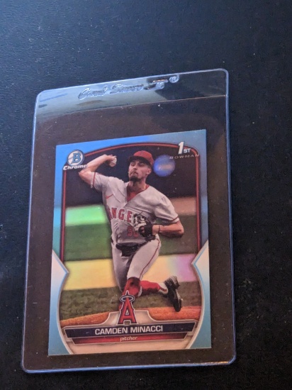 Camden Minacci 2023 Bowman Chrome Draft 1st Blue Refractor