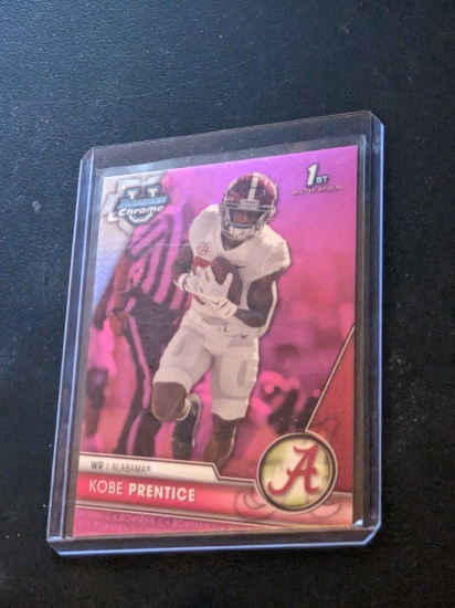 2023 Bowman Chrome U KOBE PRENTICE 1st Bowman PINK REFRACTOR #53 Crimson Tide