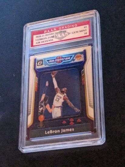 Lebron James 2020-21 Donruss optic GEM MINT 10 graded #3 Future HOF ER/ GOAT