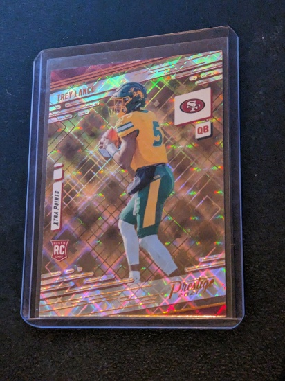 Trey Lance Hyper Parallel Xtra Points RC 2021 Panini Prestige #204 49ers