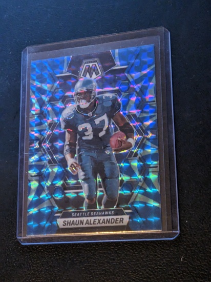 Shaun Alexander 2023 Panini Mosaic Reactive Blue Prizm #226 Seattle Seahawks