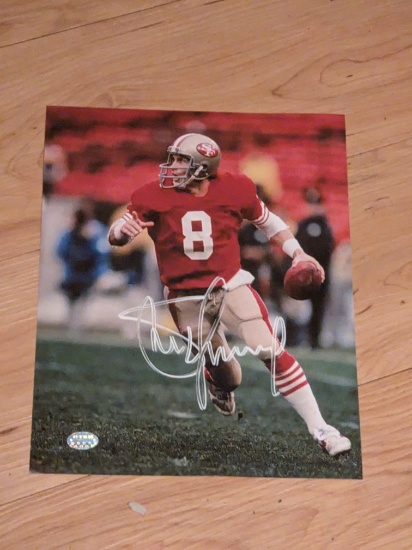 Steve Young autographed 8x10 photo with coa