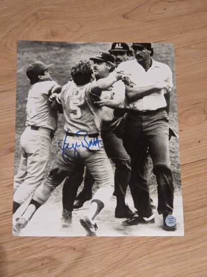 George Brett autographed 8x10 photo with coa