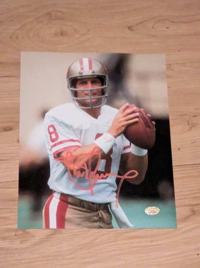 Steve Young autographed 8x10 photo with coa