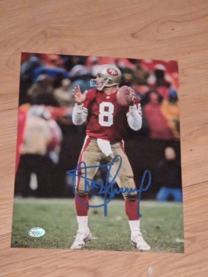 Steve Young autographed 8x10 photo with coa