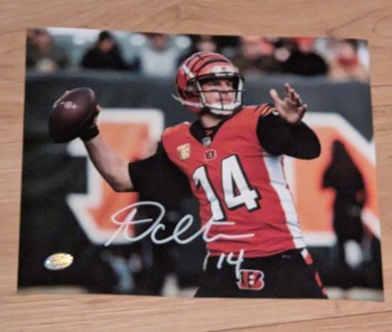 Andy Dalton autographed 8x10 photo with coa