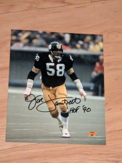Jack Lambert autographed 8x10 photo with coa