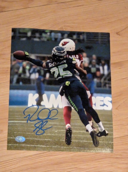 Richard Sherman autographed 8x10 photo with coa