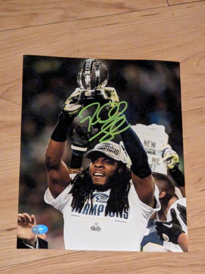 Richard Sherman autographed 8x10 photo with coa