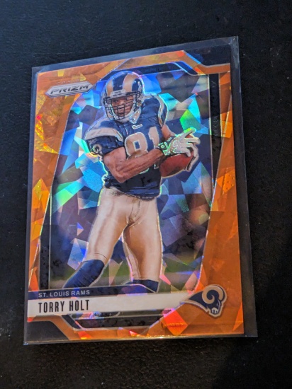 2024 Panini Prizm - #300 Torry Holt - St Louis Rams - Orange Cracked Ice
