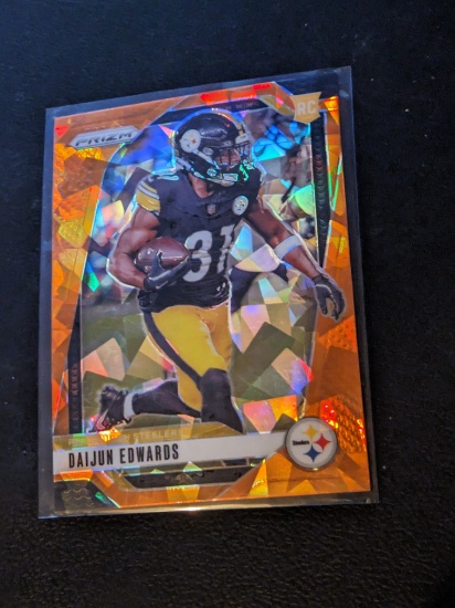 2024 Panini Prizm #323 Orange Ice Prizm - Daijun Edwards (RC) Rookie