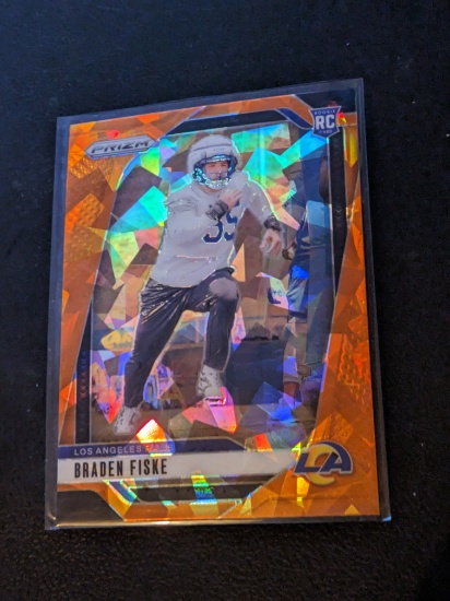 2024 Panini Prizm - Rookies Braden Fiske #310 Orange Ice Prizm (RC)
