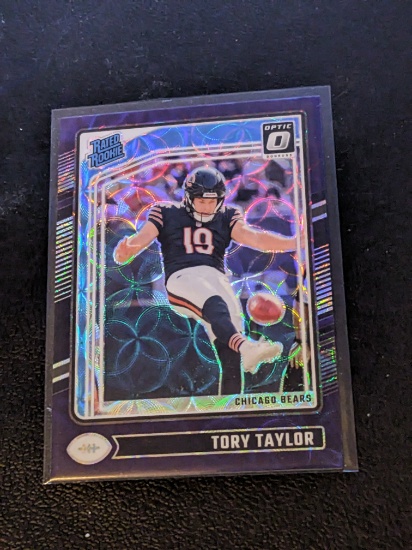2024 Panini Donruss Optic  scope insert Tory Taylor RC Rated Rookie Purple Scope #278